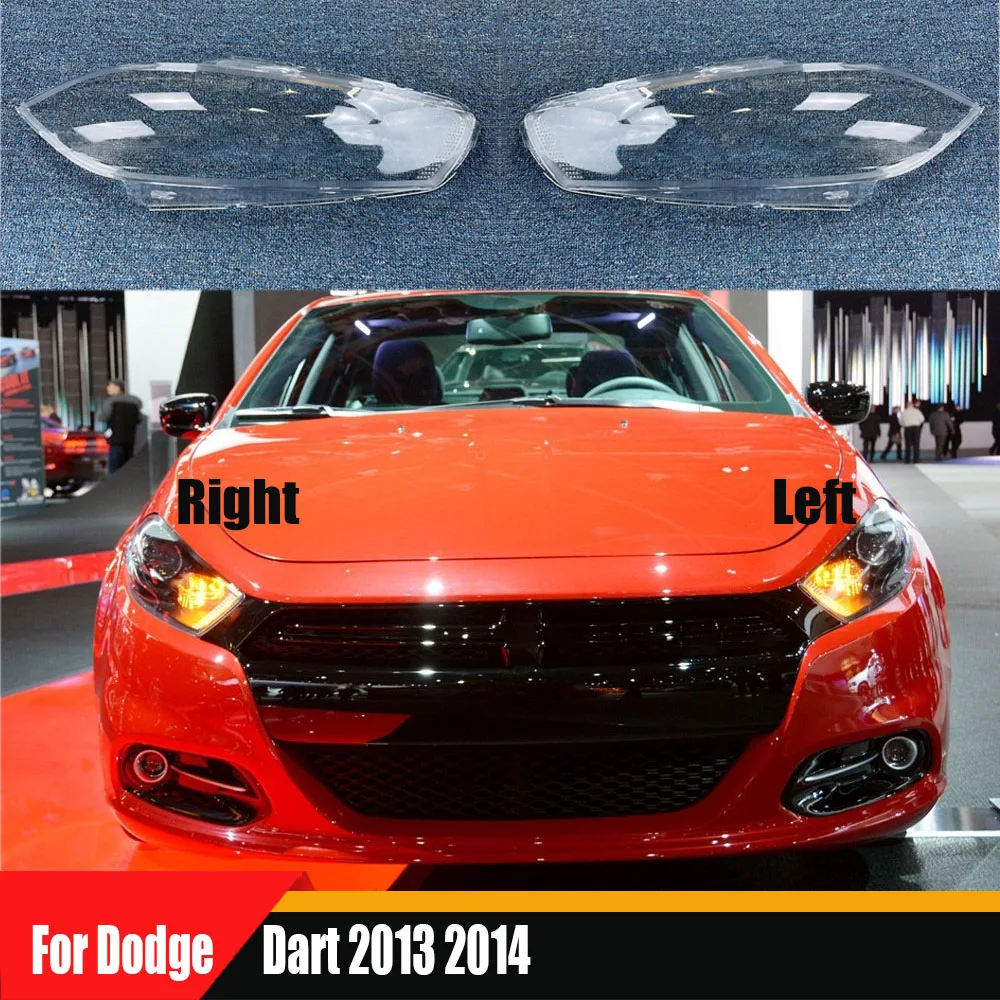 

For Dodge Dart 2013 2014 Front Headlamp Lamp Cover Headlight Shell Transparent Lens Replace The Original Lampshade Plexiglass