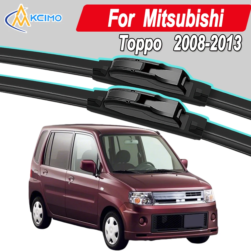 

Silicone Car Wiper Blades for Mitsubishi Toppo 2008-2013- All Weather Silent Wiper Blades, Quick Release Clip