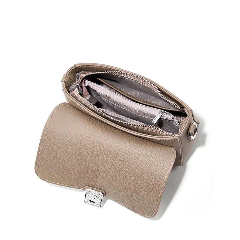 Toptrends Genuine Leather Square Small Shoulder Crossbody Bags For Women 2024 Trend Designer Flap Purses Cowhide Ladies Handbags