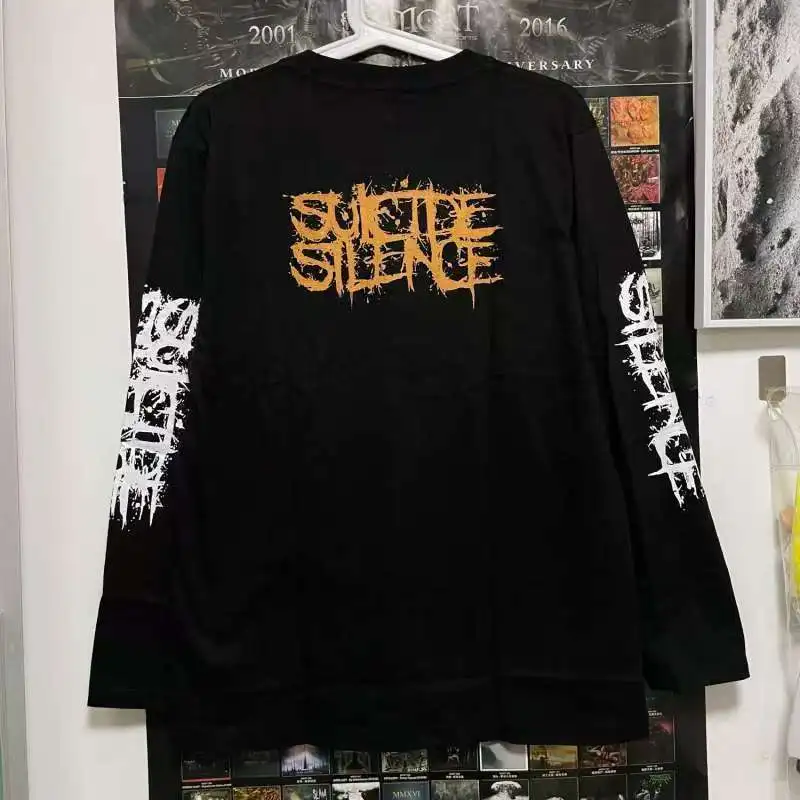 

Y2K Cotton Loose T-Shirt round Neck Oversized Long Sleeve Casual Gothic Streetwear for Men And Women