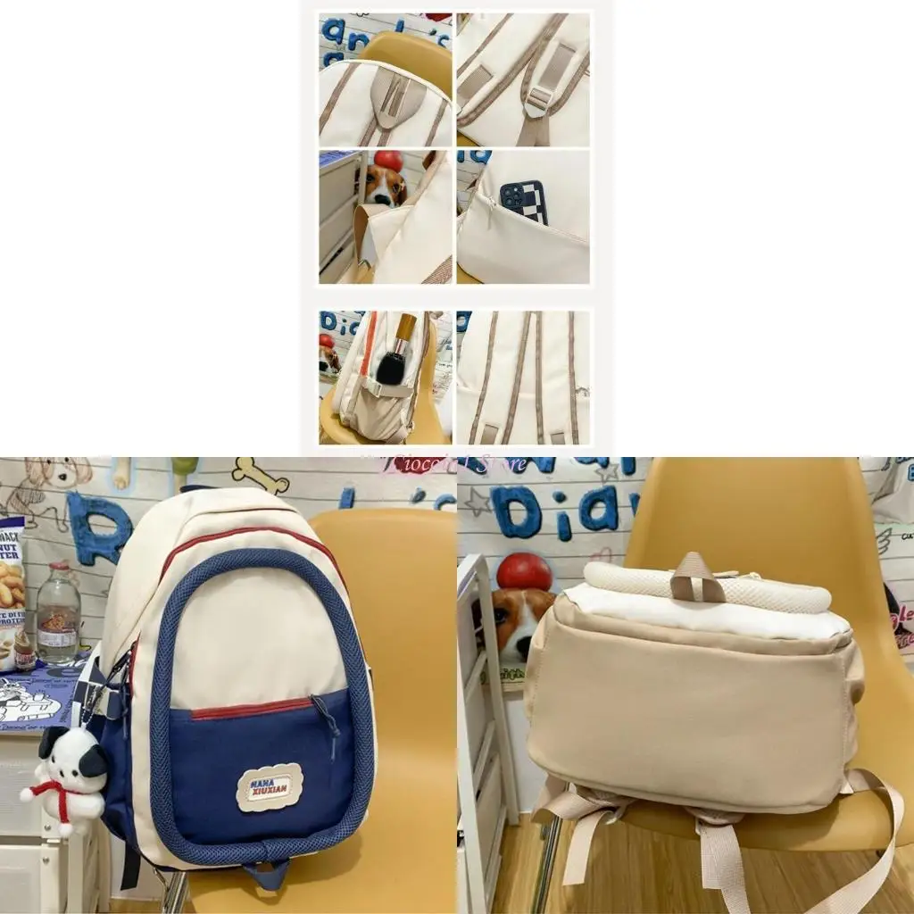 

Y1UB Nylon Backpack Laptop Bag Travel School Bags Bookbag for Teenager Student