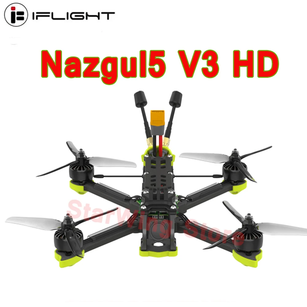 IFlight Nazgul5 V3 HD 6S 5 cal Drone BNF z O3 powietrza jednostki cyfrowy System HD XING2 2207 silniki BLITZ F722 FC dla FPV