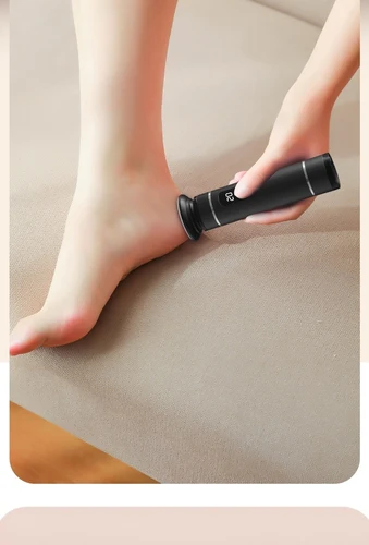 Imagen 2 del producto Removedor eléctrico de callos para pies, herramienta de pulido de pies recargable de velocidad ajustable, con disco de papel de lija y broca para uñas