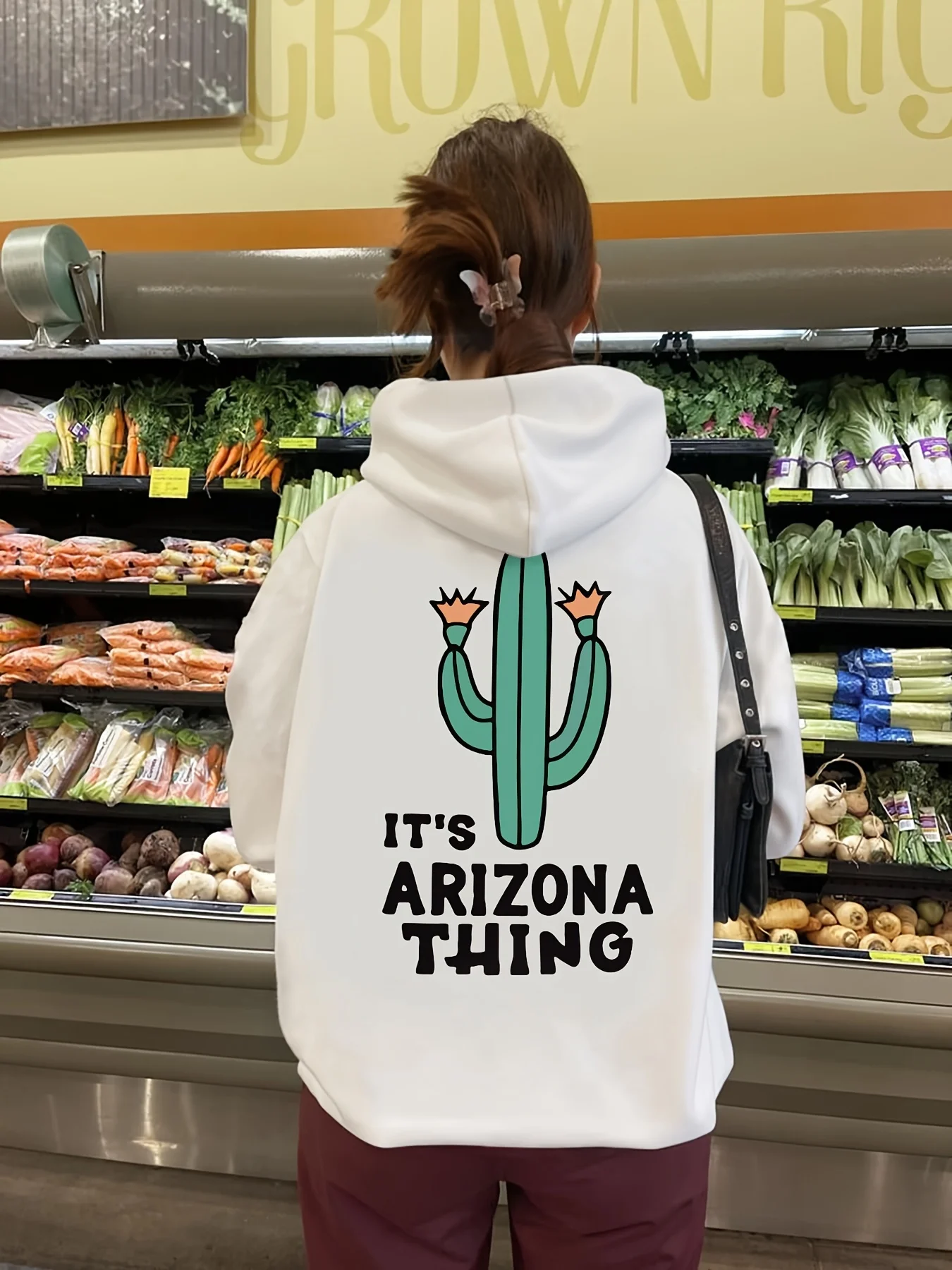 

Cartoon Cactus Graphic Printing Autumn and Winter Pure Cotton Men's and Women's Hoodies Casual Outdoor Street Sports Training