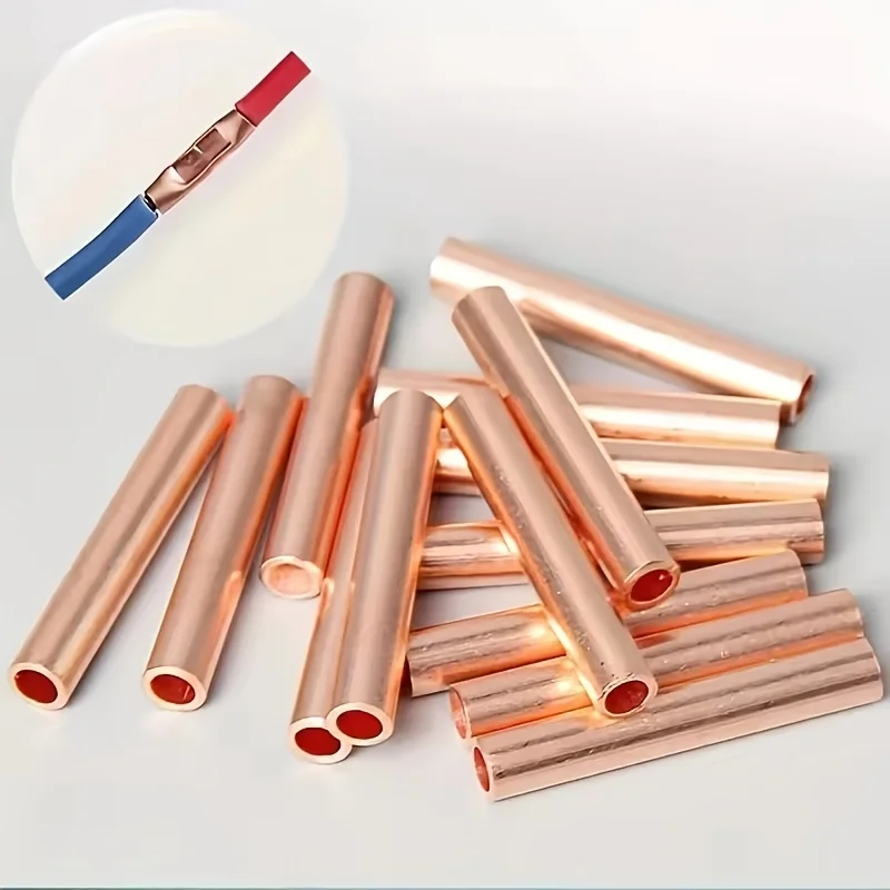 Copper Connecting Pipe GT Small Copper Tube Cable Intermediate Joint Cold Pressed Wire Crimping Terminal Quick Docking Connector