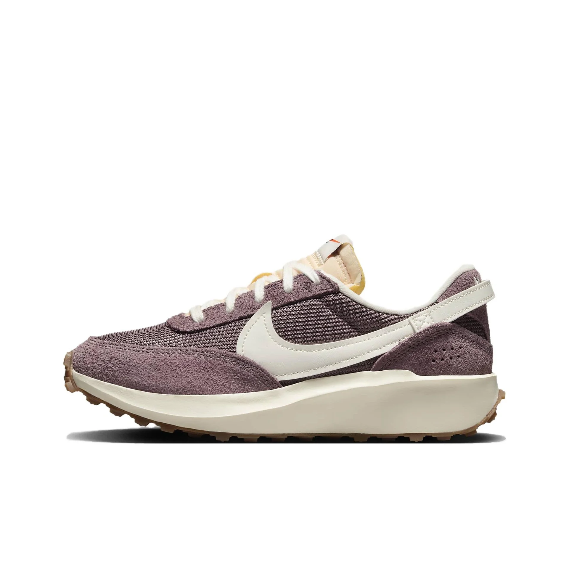 Nike Waffle Debut Textile, Suede Cushioning, Wear Resistant Low top Casual Shoes Women's Purple DX2931-200
