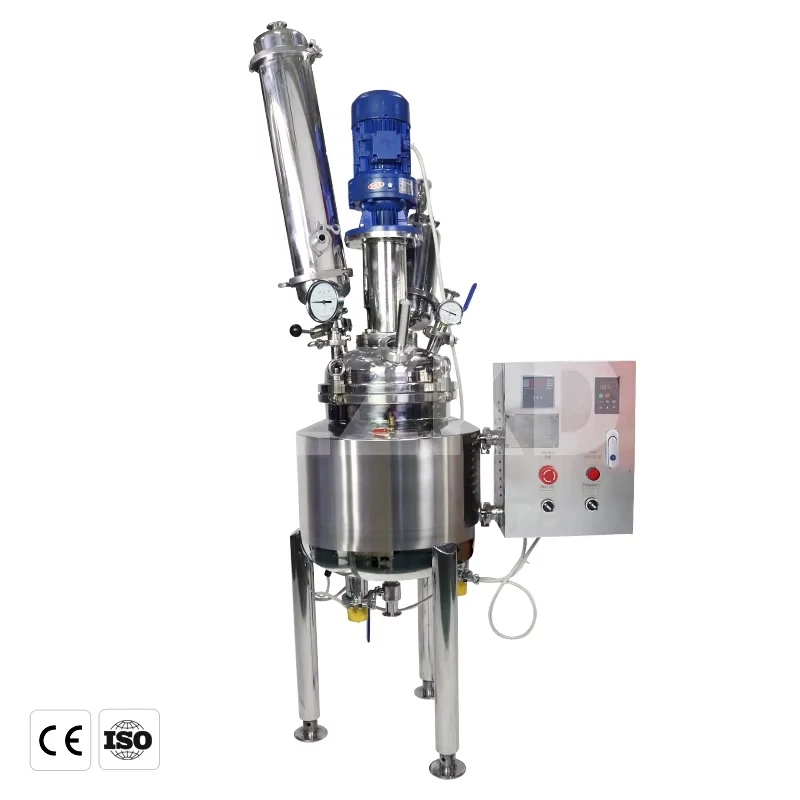 stainless steel 20L jacket reactor stainless steel cone fermenter temperature