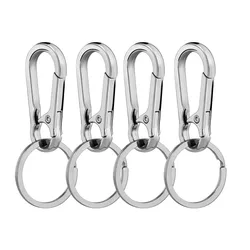 4Pcs 3x7cm Metal Gourd Buckle Keychain Carabiner Shape Hook For DIY Vintage Key Ring Car Decoration Gift Connector Accessories