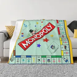 Monopoly Board Game Classic An Ultra-Soft Micro Fleece Blanket