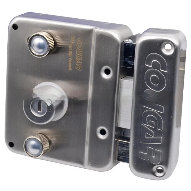 Old Style Anti-Theft Door Lock Large Door Lock 304 Stainless Steel Exterior Iron Door Lock