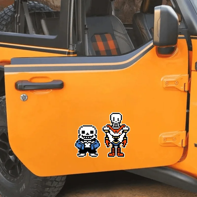 

Matte Finish, Irregular Shape, Self-Adhesive Glass/Metal Finish, Ideal for Automotive Undertale Sans and Papyrus Vinyl Decals