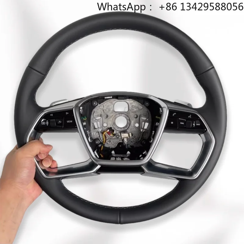Customize Leather Steering Wheel for Audi A4 LA5 A6L A7 Q3 Q5 Q7 A8 Q8 Steering Wheel Car Interior Accessories