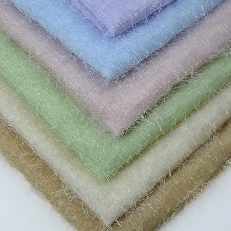 

Мягкий текстиль из жаккардового вельвета с длинным ворсом и узором «сосновая игла» для сценических выступлений, свадебного декора и аксессуаров