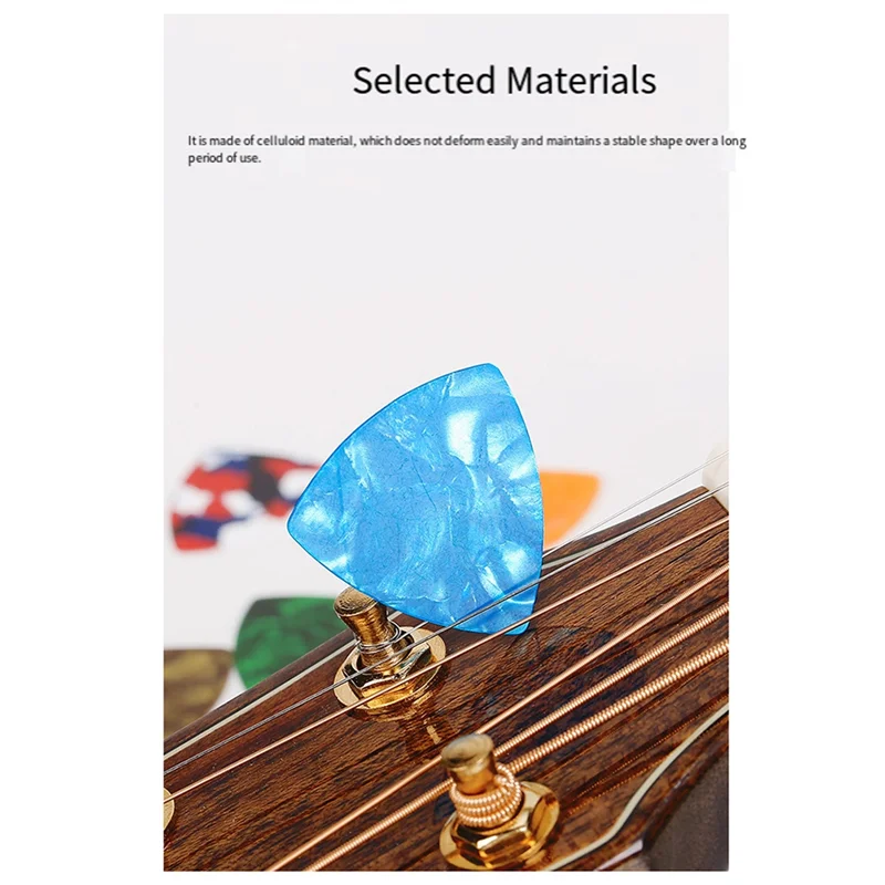 

100Pcs Colorful Guitar Pick Celluloid Guitar Pick Abstract Art Pick Plectrum For Acoustic Electric Guitar Ukulele Bass-AA85