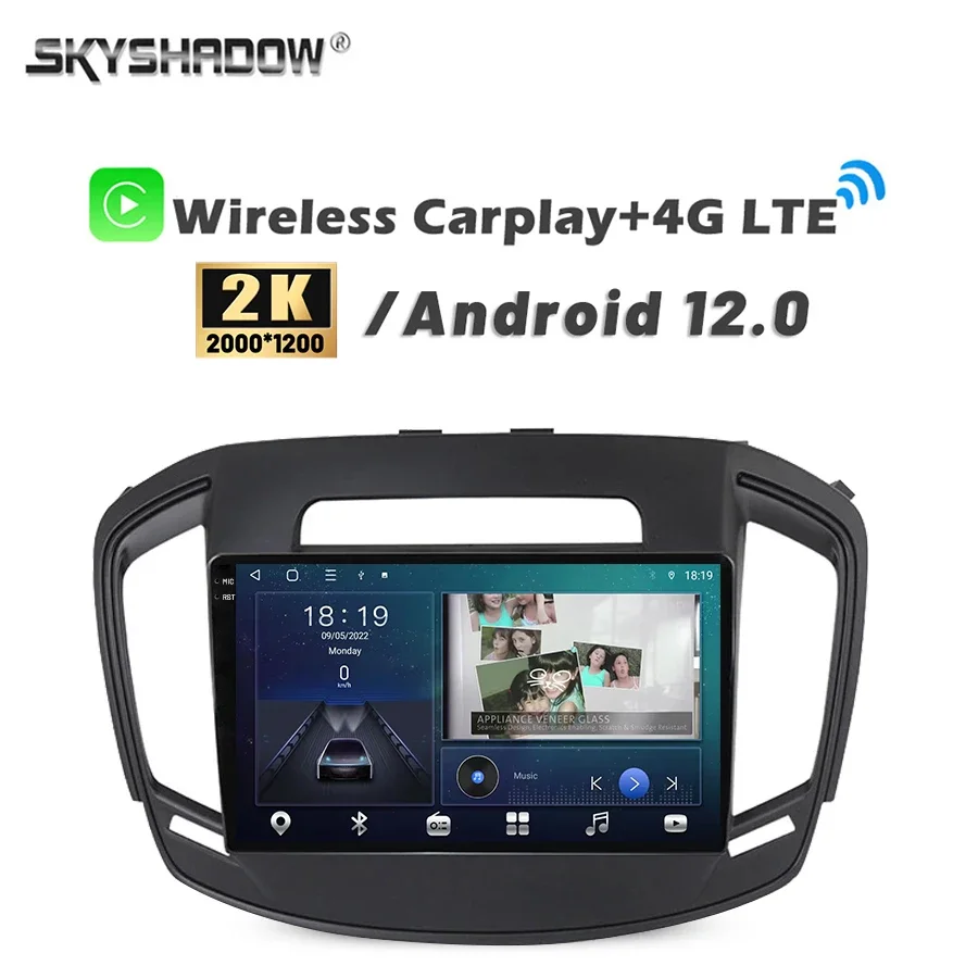 2000*1200 360 Carplay Android 14.0 8G+128G Car DVD Player GPS Map WIFI Bluetooth Radio For Opel Insignia 2014-2016 Buick Regal