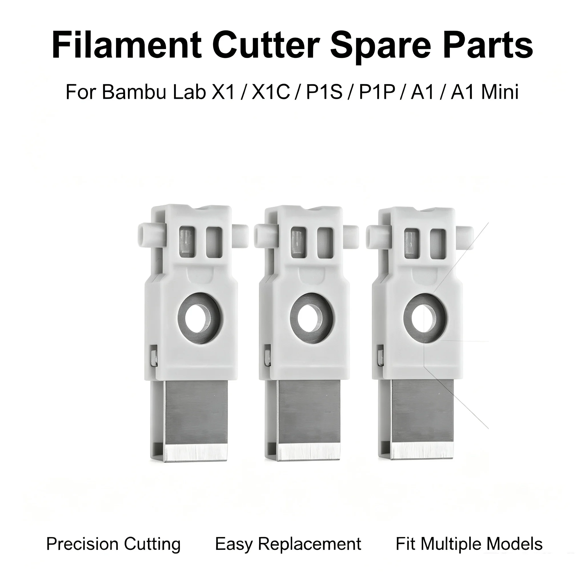 for Bambu Lab X1/X1C/P1S/P1P/A1/A1 Mini Filament Cutter 3D Printers Filament Cutter Spare Parts for Bambu 3D Printers parts！！！
