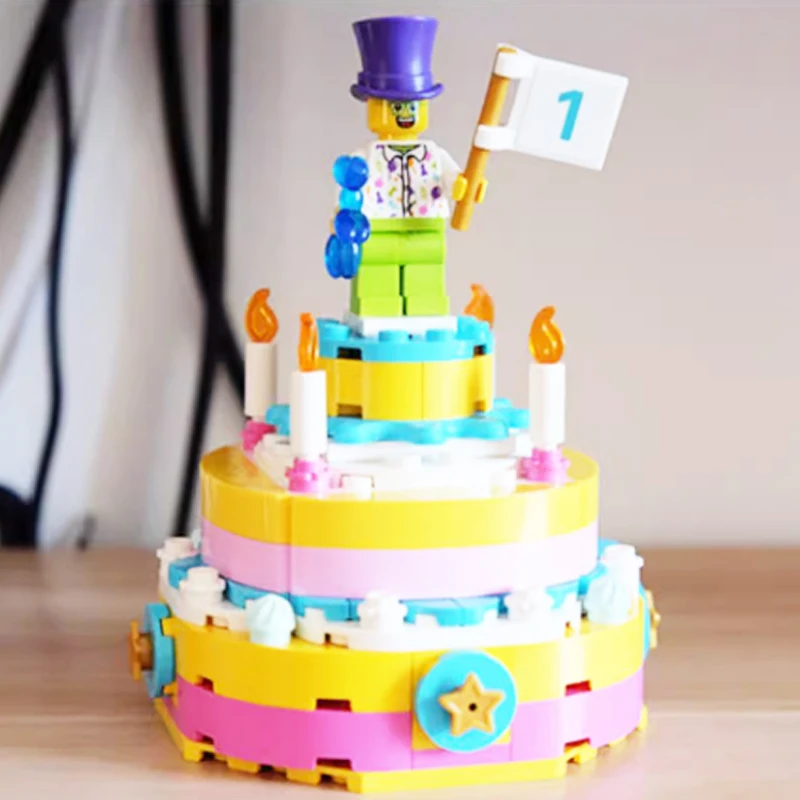 LEGO 40382 Birthday Cake, Boys and Girls, Block Toys, Children's Birthday Gifts, Children's Day Gifts