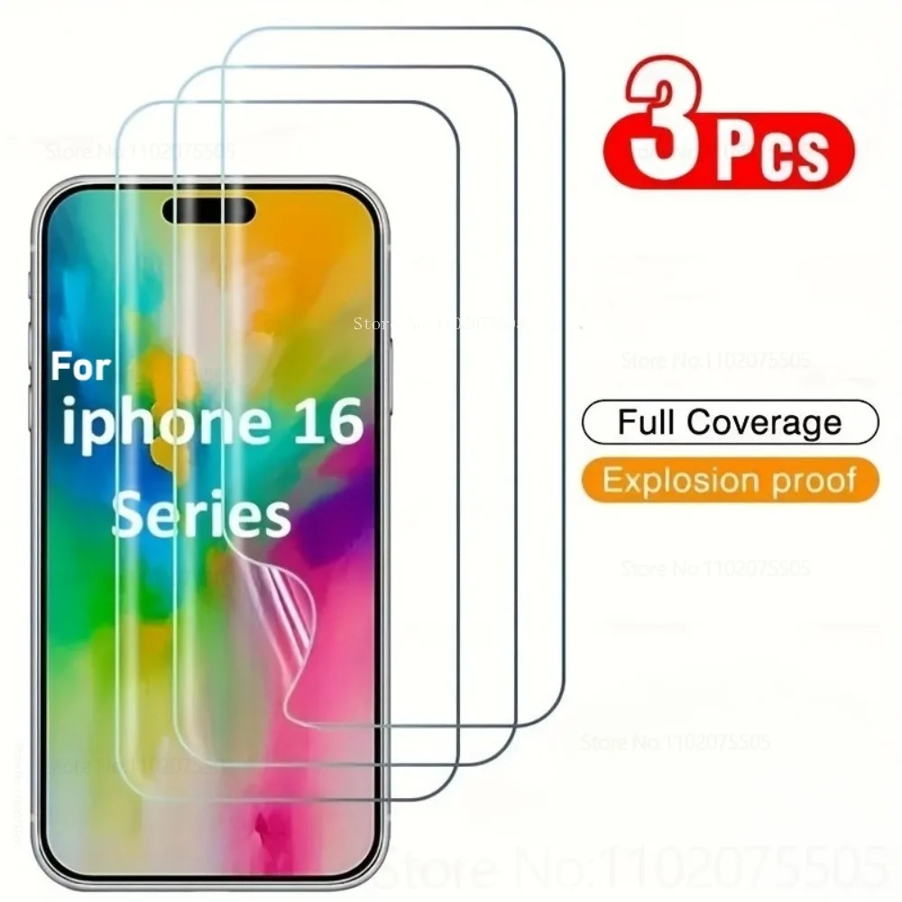 

3 шт. гидрогелевая пленка высокой четкости для IPhone 11 12 13 14 15 Promax 14 Plus 16 Promax Water Gel Film 17 Promax 17 Air Not Glass