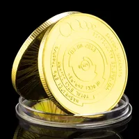 Bitcoin Collectible Gold Plated Copy Souvenir Coin Collection Physical Cryptocurrency Coin Satoshi Nakamoto Commemorative Coin