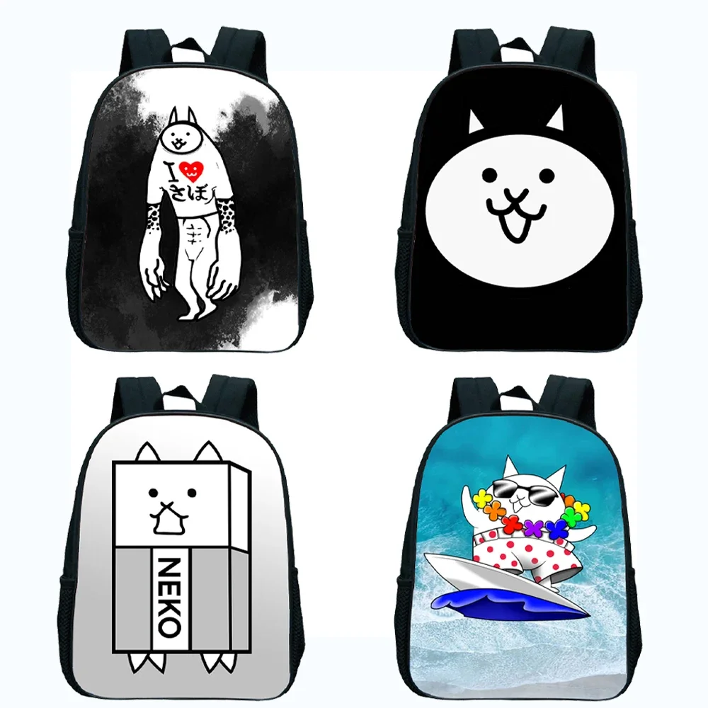 The Battle Cats Backpack Children Kids Kindergarten Bookbags Boys Girls Cartoon Knapsack Toddler Rucksack Infantil Mochila Gift