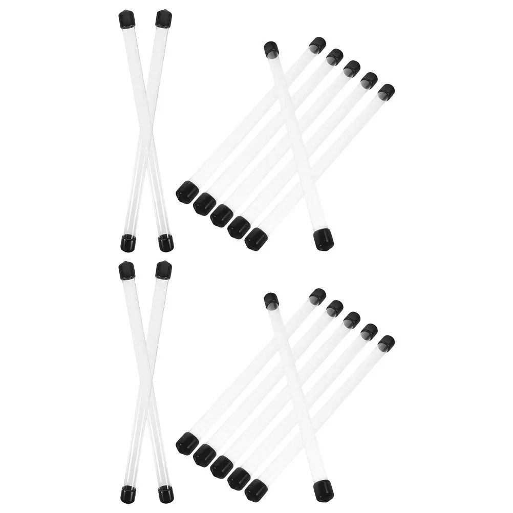 

16Pcs Transparent Hard Plastic Test Tubes Clear Small Storage Containers for Chemistry Biology Experiments Odor Prevention