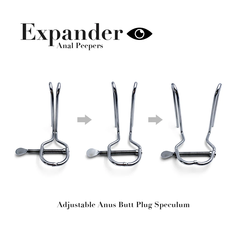 الفولاذ المقاوم للصدأ الشرج المهبل مفرشة المتوسع قابل للتعديل الشرج بعقب المكونات منظار BDSM SM Adule الجنس لعب للرجال النساء مثلي الجنس زوجين #5