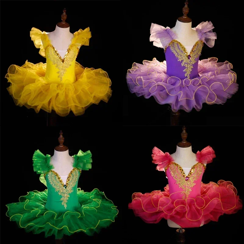 Tenues de Ballet pour filles, Costumes de Cosplay pour enfants, robe de   ballerine pour  spectacle de danse du lac des cygnes