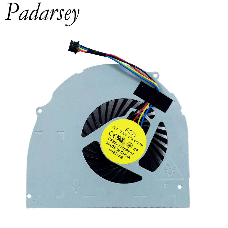 Padarsey-ventilador de refrigeración de CPU de repuesto para portátil Dell Latitude E6540 Precision M2800 Series, 4 pines, 072XRJ CN-072XRJ