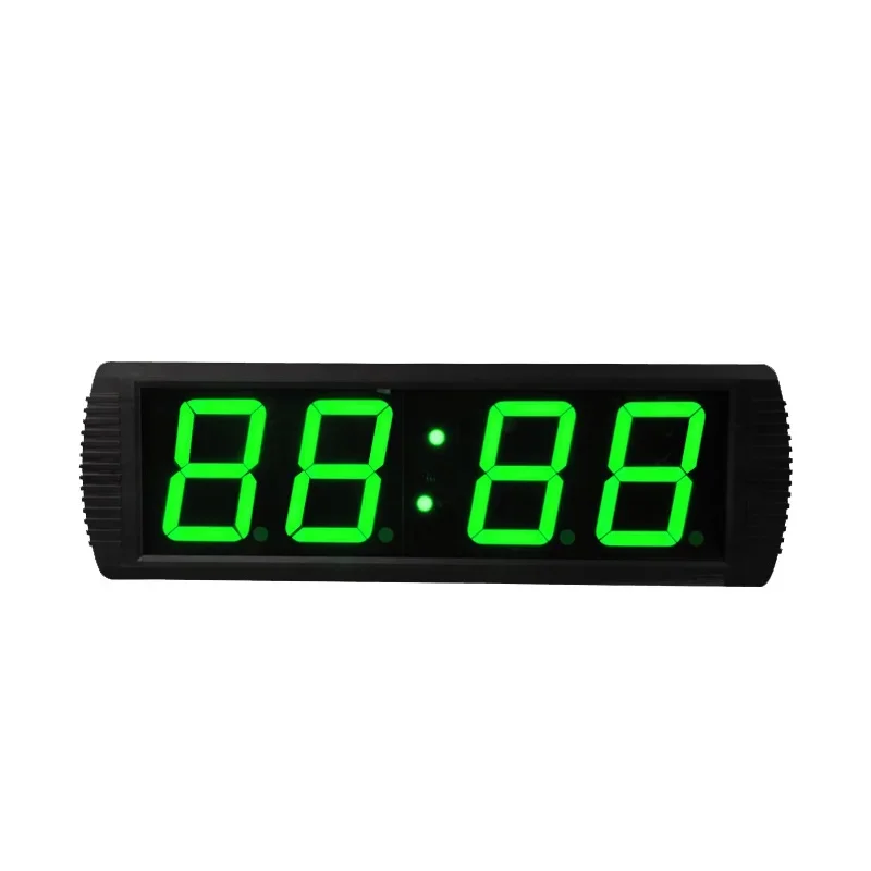 910HOT China Factory Direct Wall Mounted Green Digital 4 Inch Display LED Countdown Electric Clock with Stopwatch Timing Timer F