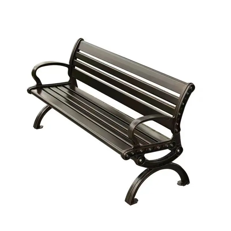 

Outdoor Bench Park Chair Wrought Iron Leisure Outdoor Garden Chair All Aluminum
