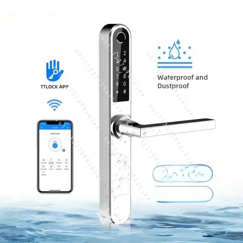 App Wifi Smart Handle Door Lock Password Smart Door Lock for Thin Door