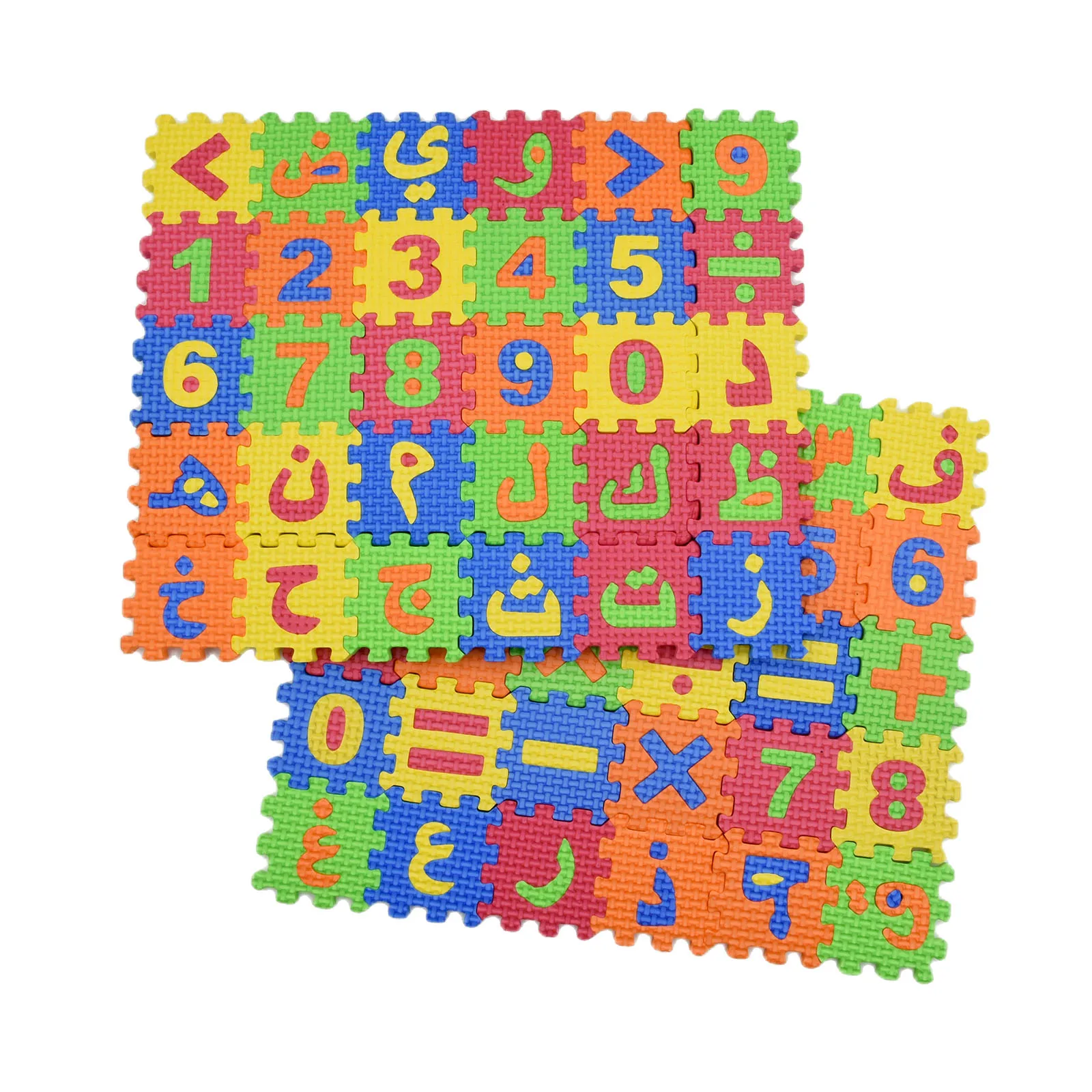 60 Pcs/set Arabic Children Mini EVA Mat Foam Alphabet Letters Numbers Floor Soft Kids Play Mat 3d Puzzle Kids Educational Toys