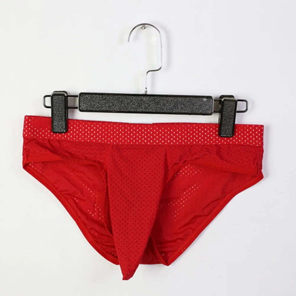 Mesh Thong Big Cock Briefs Male Lager Pouch Male U Convex Sexy Underwear Men Gay Sissy Underpants Mens Panties Sex Undershorts