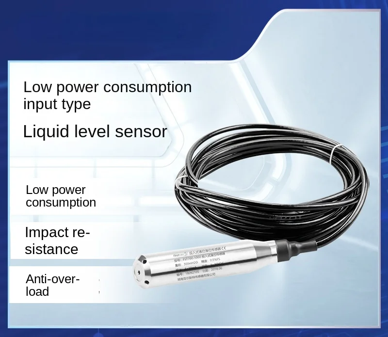 Low power input liquid level transmitter, water conservancy and hydropower/urban water supply/sewage liquid level sensor