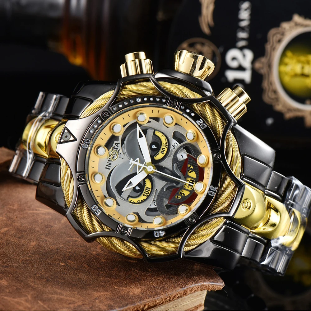 2024 New Joker Pattern Personalized Large dial Quartz Watch Fashion Illusionary Clown Fashion Matching Gift