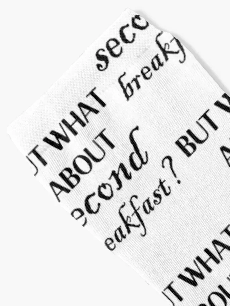 But what about second breakfast Socks christmass gift loose funny gifts halloween Male Socks Women's