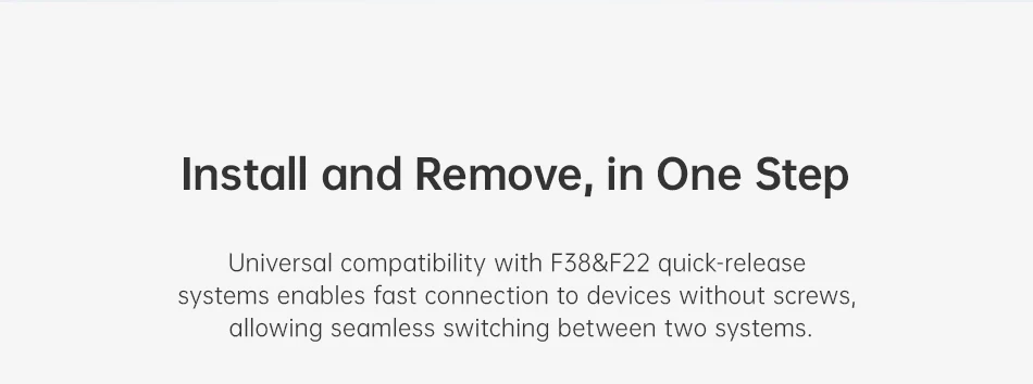 Ulanzi Falcam F22&F38 Quick Release Anti-deflection Plate One Step Install and Remove Quick Release System – Detail 2