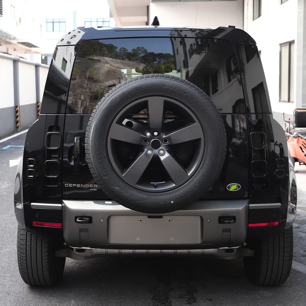 Black Tail light Cover for Land Rover Defender 90 110 Accessories 2020-2025 Smoked Rear Reflector Fog Lamp Interior Mouldings