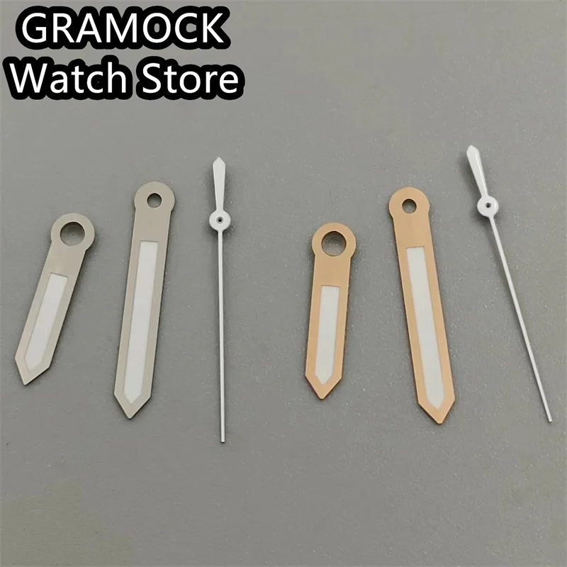 GRAMOCK Watch Hands Silver Rose gold Hands Green Luminous Hands Fit NH34 NH35 NH36 NH38 NH39 NH70 NH72 Movement