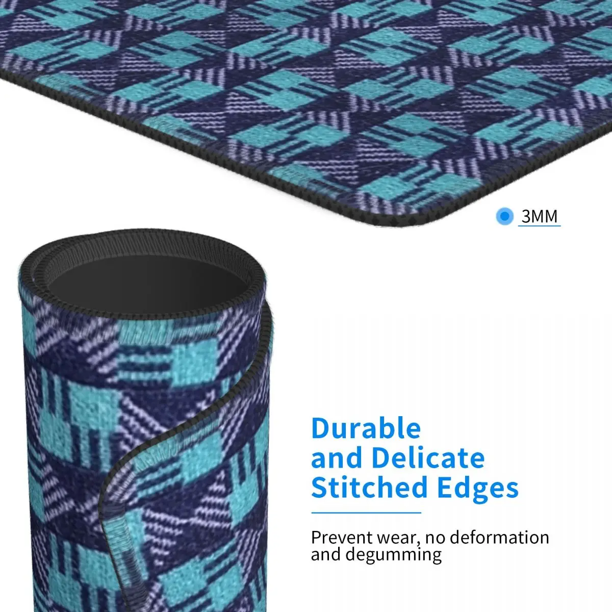 Waterloo And City Line-London غطاء مقعد تحت الأرض Moquette Mouse Pad لوحة المفاتيح الكمبيوتر ماوس حصيرة ألعاب الكمبيوتر حصيرة مكتبية الجدول الحصير