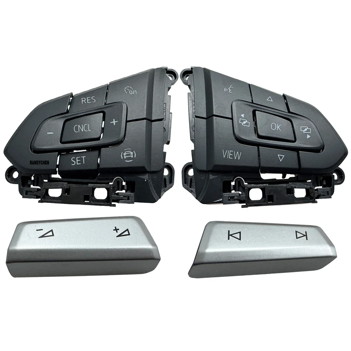 

x1/x2 Multifunctional Steering Wheel Switch Bezel Button Cover for VW Golf 8 2020-2021 T-Cross Tiguan Passat B8 T-roc 3G0959442A