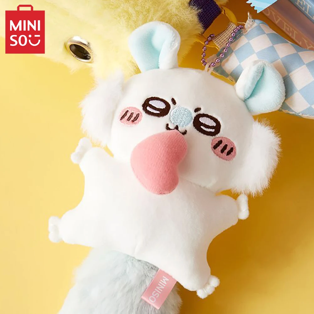 MINISO Anime Chiikawa Series Momonga Plushie Doll Cartoon Kawaii Cute Soft Plush Toys Bag Pendant Keychain Decoration Gift