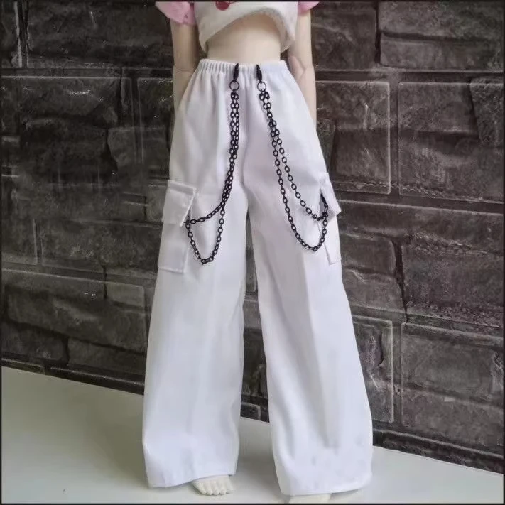 Kawaii Bjd Doll Work Pants White/brown/black for 1/6 1/4 1/3 Doll's Clothes for 30/45/60Cm Dress Up Girl Gift Doll Outfit Change
