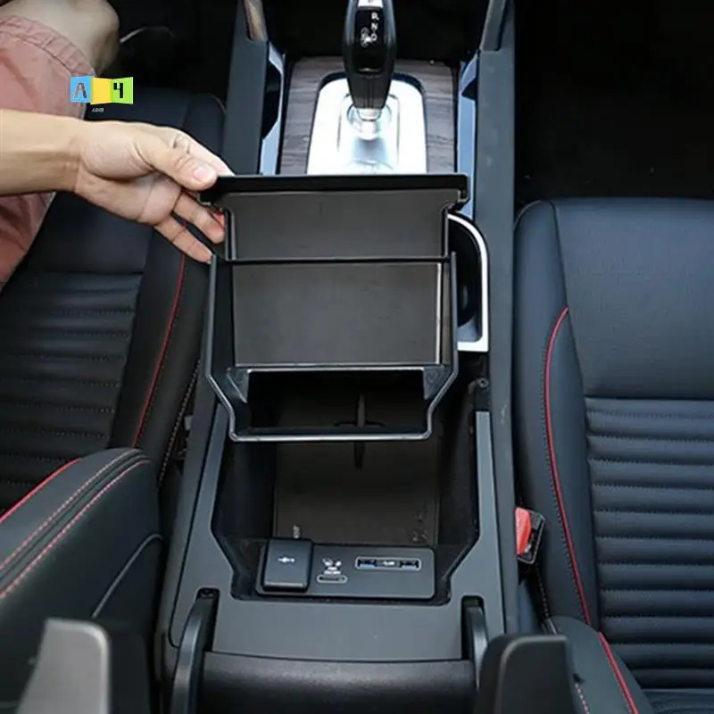 

A04E-Interior Center Console Storage Box Armrest Box Organizer For Land Rover Discovery Sport 2019-2020