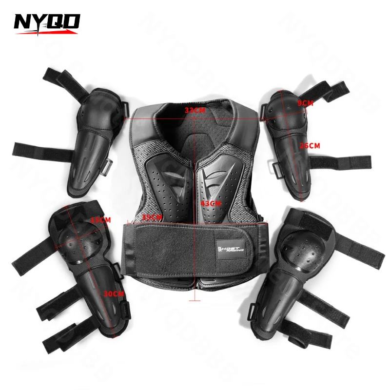 

Motorcycle Protective Gear Children's Armor Cycling Protective Suit Sports Knee and Elbow Pads Breathable and Anti Fall