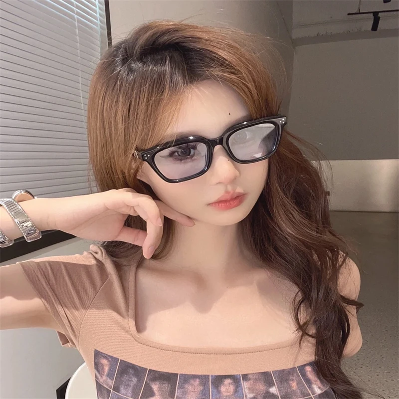 Новые солнцезащитные очки GD для женщин, синие, с защитой от ультрафиолета, моющиеся, высококачественные, с квадратным лицом, подходят для Ele Classic Sle