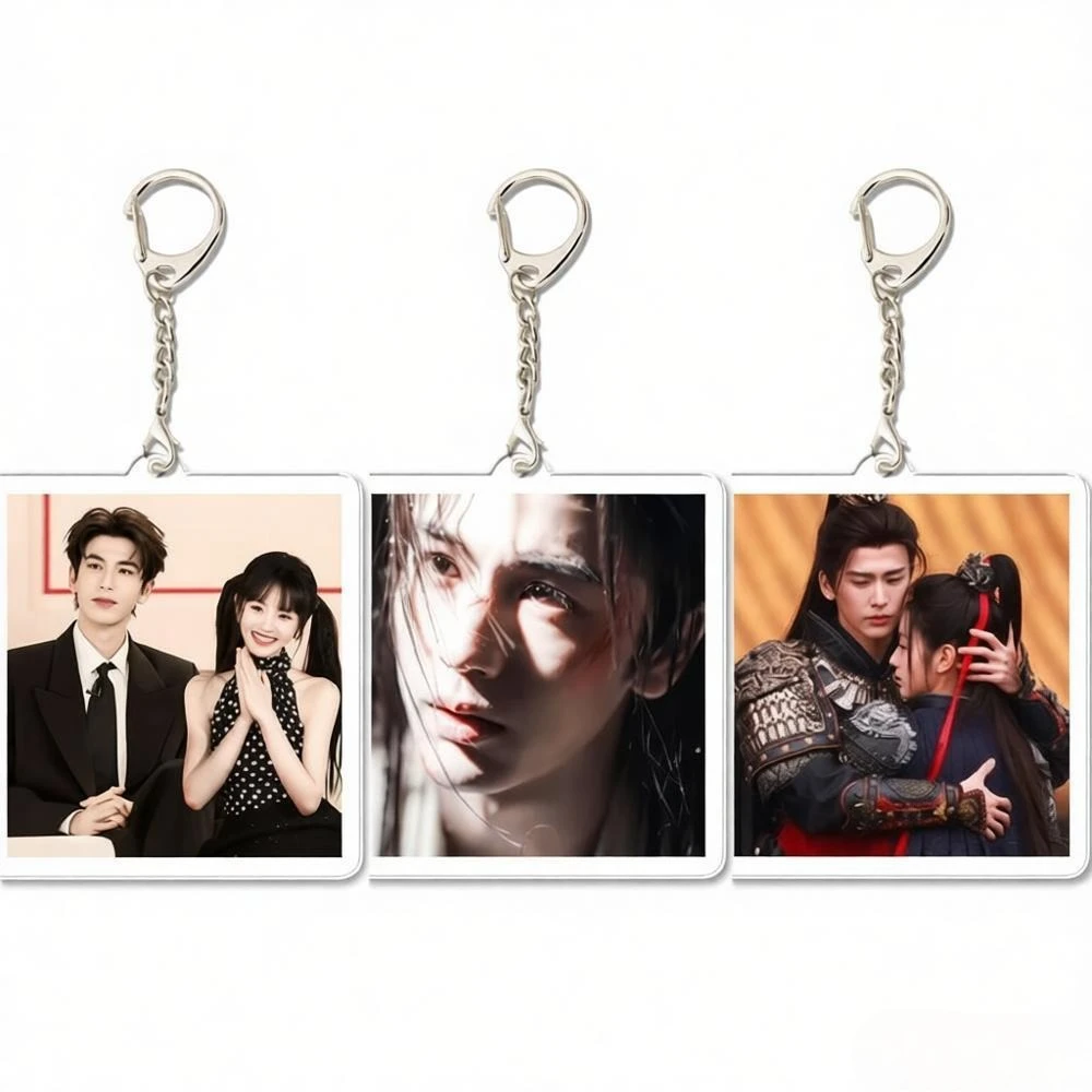 TV Drama Zhuyu Peripheral Cute Actors Zhang Linghe Tian Xiwei Acrylic Keychain Xie Zheng Fan Changyu Couple Keychain Fans Gift