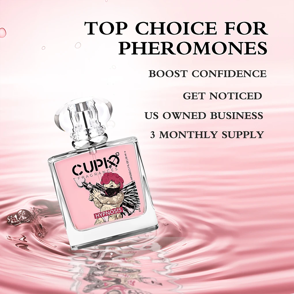 CUPID 50ML botol kaca biru 2 in 1 Cologne aroma mewah untuk pria Modern dilengkapi dengan dua parfum portabel