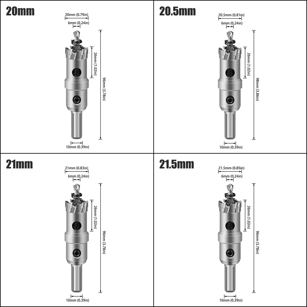 1 Pc 5A Carbide Tip TCT Drill Bit Hole Saw 12-150mm Drill Bit Set Hole Saw Cutter For Stainless Steel Metal Alloy Drilling