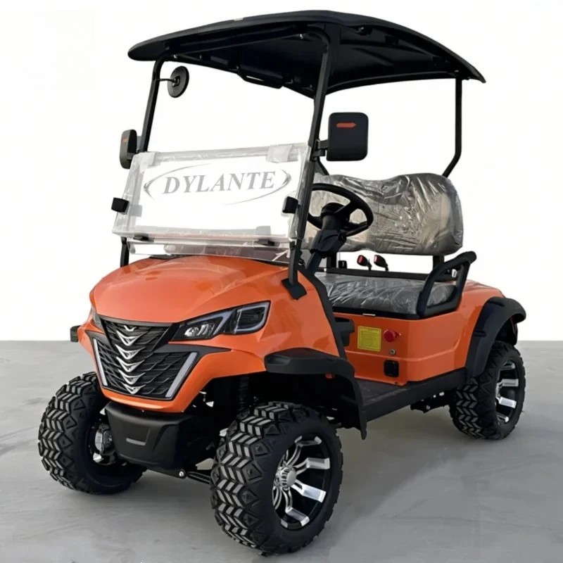 new Hot Sale 2 Row 4 Seat Off Road Electric Golf Cart 60V/72V Lithium Battery Electric Mobility Hunting Golf Cart With Factory